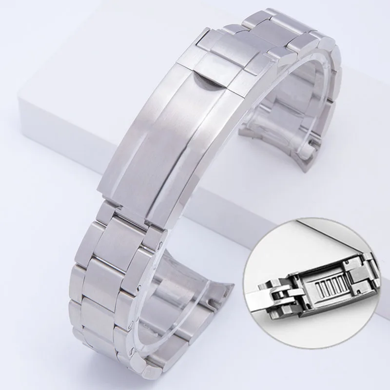 Watch Bracelet For Rolex SUBMARINER DAYTONA SUP GMT Fine-Tuning Pull Button Clasp 904L Stainless Steel Watch Chain 20mm 21mm
Watch Bracelet For Rolex SUBMARINER DAYTONA SUP GMT Fine-Tuning Pull Button Clasp 904L Stainless Steel Watch Chain 20mm 21mm