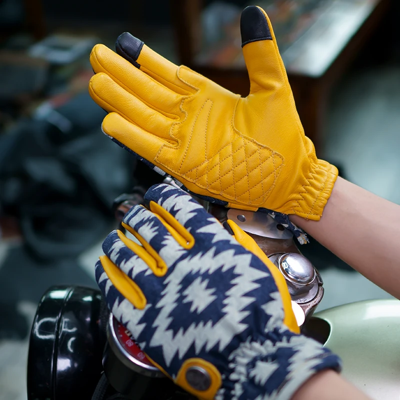 Uglybros Leather Motorcycle Gloves Full Finger Denim Motocross Guantes Gloves Shockproof Touchscreen for Spring Summer Autumn 
Uglybros Leather Motorcycle Gloves Full Finger Denim Motocross Guantes Gloves Shockproof Touchscreen for Spring Summer Autumn
