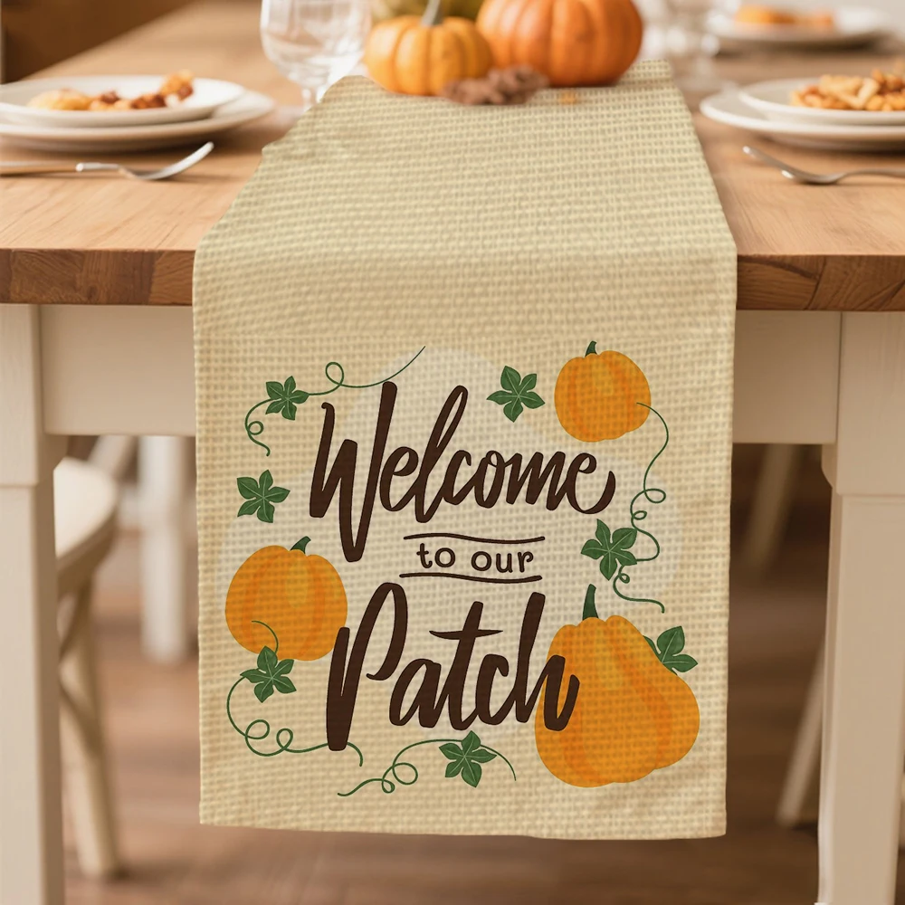 table runners autumn Table decoration and accessories for Festival party Thanksgiving Day tablecloth 
table runners autumn Table decoration and accessories for Festival party Thanksgiving Day tablecloth