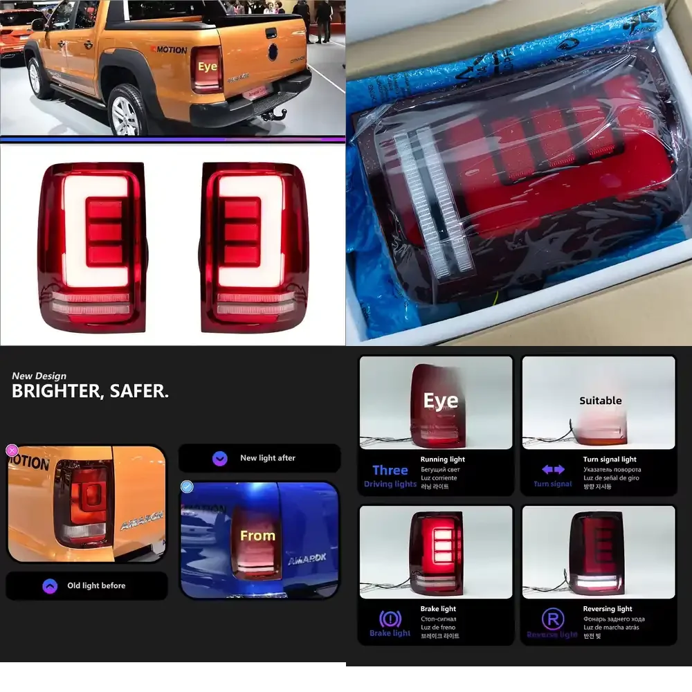 For 2012-2022 Pickup Amarok Modified LED Light Source Flowing Turn Signal Amarok Tail Light Assembly OE No. None
For 2012-2022 Pickup Amarok Modified LED Light Source Flowing Turn Signal Amarok Tail Light Assembly OE No. None