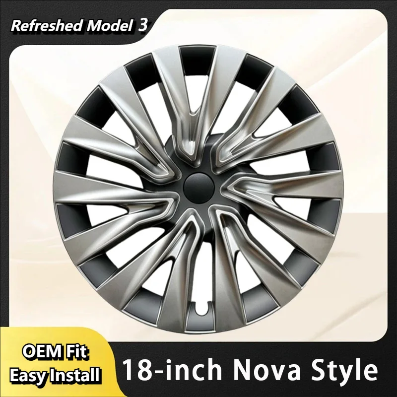 4PCS Wheel Nova Style For Tesla New Model 3 Highland 18 Inch Hubcap Performance Replacement Wheel Full Rim Cover Accessorie
4PCS Wheel Nova Style For Tesla New Model 3 Highland 18 Inch Hubcap Performance Replacement Wheel Full Rim Cover Accessorie
