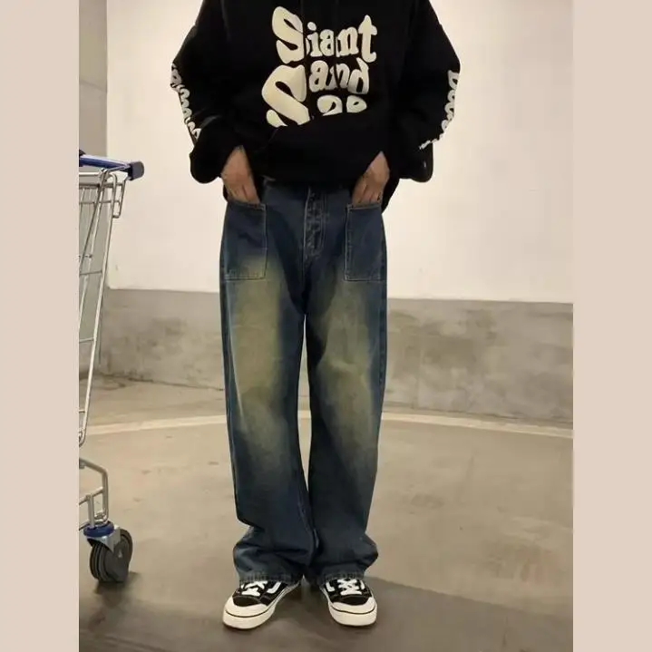 Корейские мужские джинсы Sle, свободные прямые брюки, износостойкие, удобные, для больших размеров до 300, модные, уличные...
Корейские мужские джинсы Sle, свободные прямые брюки, износостойкие, удобные, для больших размеров до 300, модные, уличные...