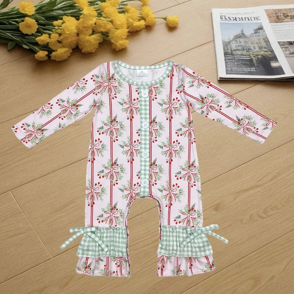 9.26 Baby Winter Rompers Baby Infant Girls Christmas Holly Bows Long Sleeve Rompers 
9.26 Baby Winter Rompers Baby Infant Girls Christmas Holly Bows Long Sleeve Rompers
