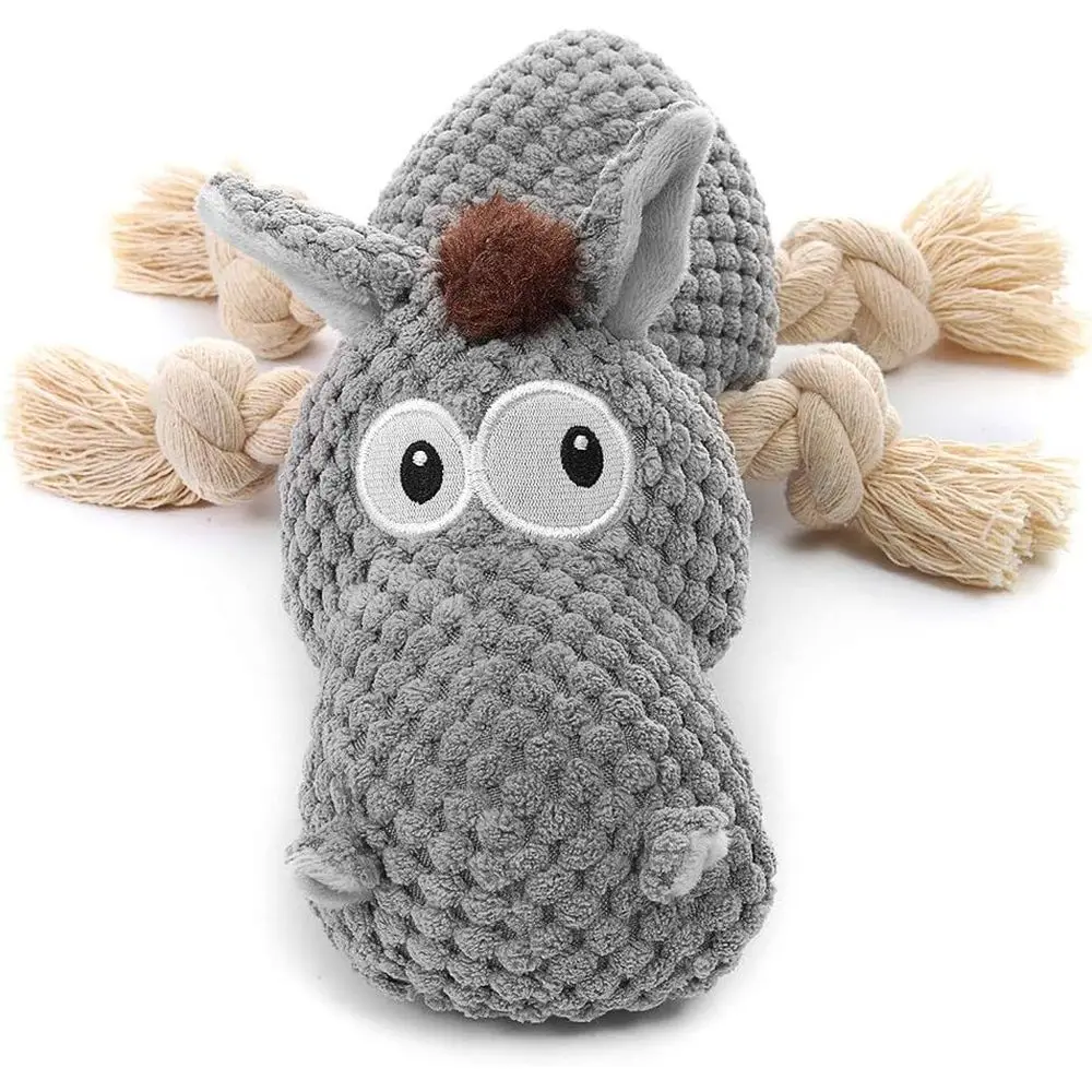 Grey Donkey-Shaped Large Squeaky Dog Toy for Small to Large Dogs
Grey Donkey-Shaped Large Squeaky Dog Toy for Small to Large Dogs