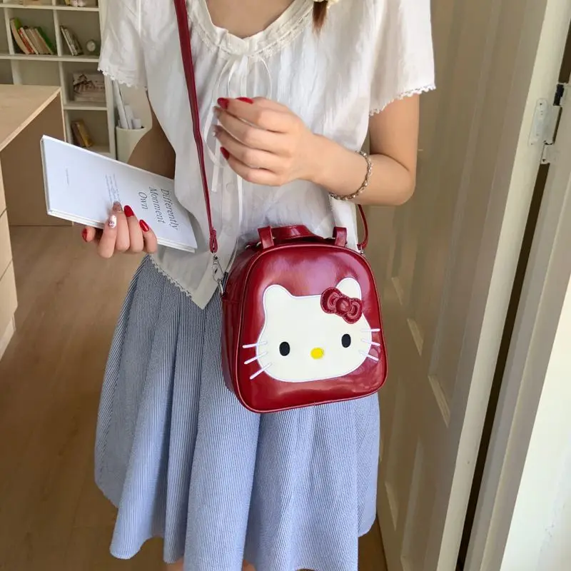 Sanrio Hello Kitty Shoulder Bag for Women Girl Kawaii Mini SizePU Leather Luxury Designer Handbag Portable Fashion Trend
Sanrio Hello Kitty Shoulder Bag for Women Girl Kawaii Mini SizePU Leather Luxury Designer Handbag Portable Fashion Trend