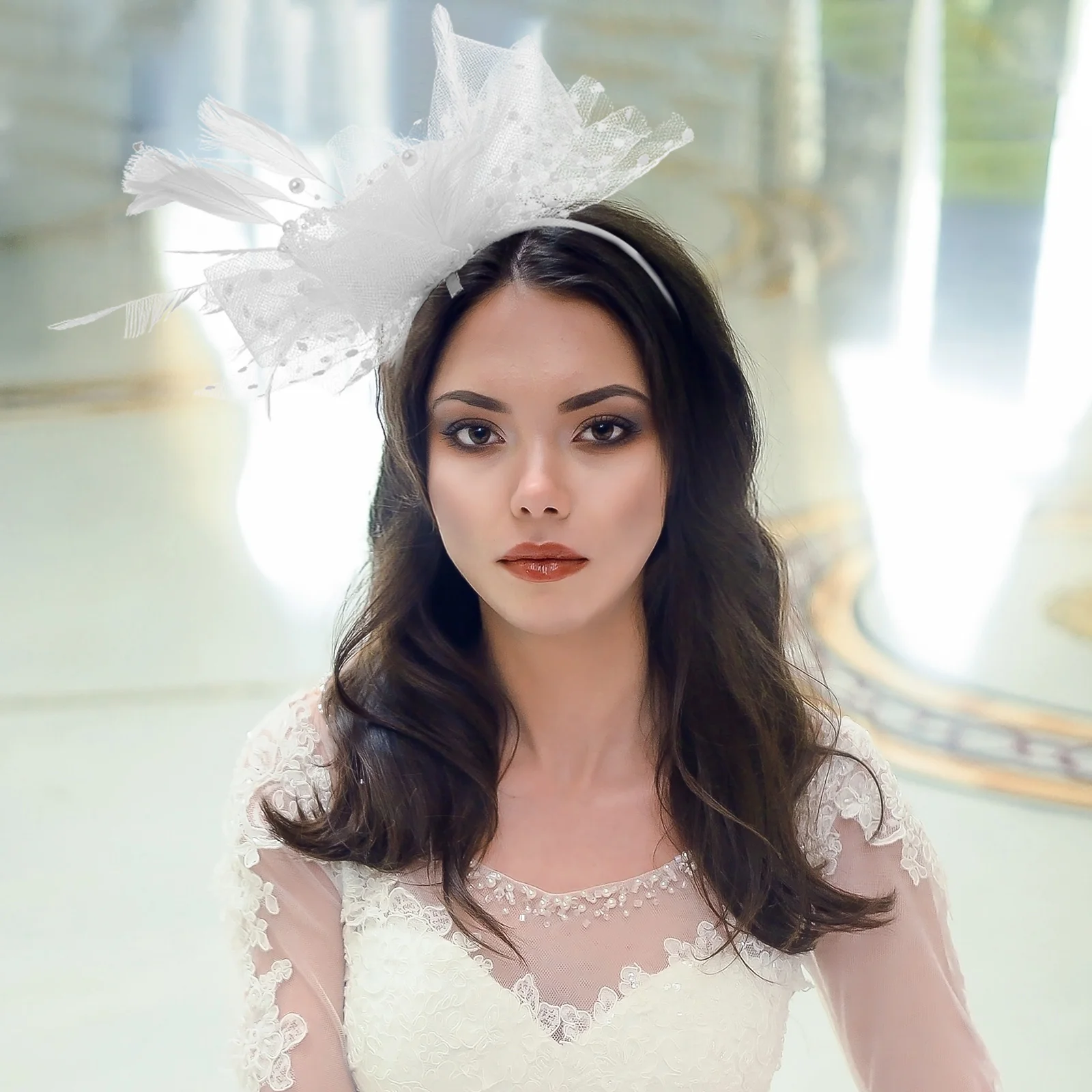 Headband Net Yarn Hair Wedding Headpiece For Bride Accessory Elegant Wedding Bride Party Female Retro Hairstyle Tool
Headband Net Yarn Hair Wedding Headpiece For Bride Accessory Elegant Wedding Bride Party Female Retro Hairstyle Tool