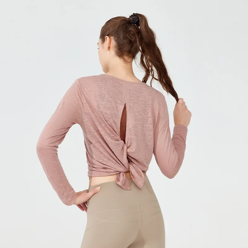 Women Loose Yoga Shirts Long Sleeve Sport T-shirt Thin Breathable Running Sweatshirts Back Forked Gym Fitness Tops Blouse Female
Women Loose Yoga Shirts Long Sleeve Sport T-shirt Thin Breathable Running Sweatshirts Back Forked Gym Fitness Tops Blouse Female