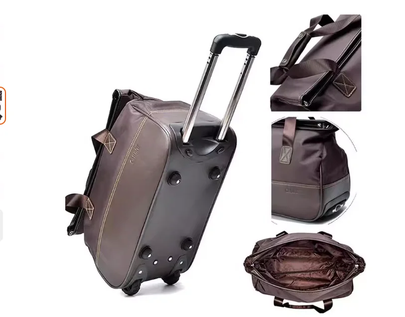 Женская сумка на колесиках из искусственной кожи, дорожная сумка на колесиках, сумка для ручной клади, женская дорожная сумка на колесиках, дорожная сумка на колесиках
Женская сумка на колесиках из искусственной кожи, дорожная сумка на колесиках, сумка для ручной клади, женская дорожная сумка на колесиках, дорожная сумка на колесиках