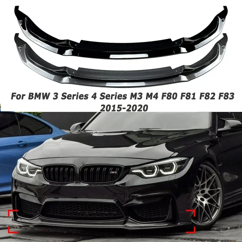 Car Front Bumper Lip for BMW 3 Series 4 Series M3 M4 F80 F81 F82 F83 2015-2020 Diffuser Spoiler Auto Aftermarket Parts
Car Front Bumper Lip for BMW 3 Series 4 Series M3 M4 F80 F81 F82 F83 2015-2020 Diffuser Spoiler Auto Aftermarket Parts