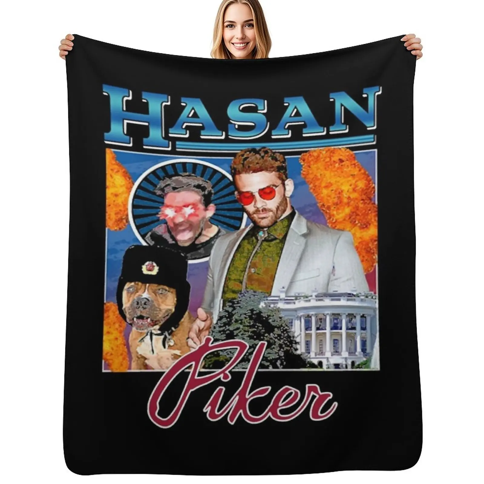 Vintage Hasan Piker Journalist Awesome Game Throw Blanket Beach halloween christmas decoration Picnic Blankets
Vintage Hasan Piker Journalist Awesome Game Throw Blanket Beach halloween christmas decoration Picnic Blankets