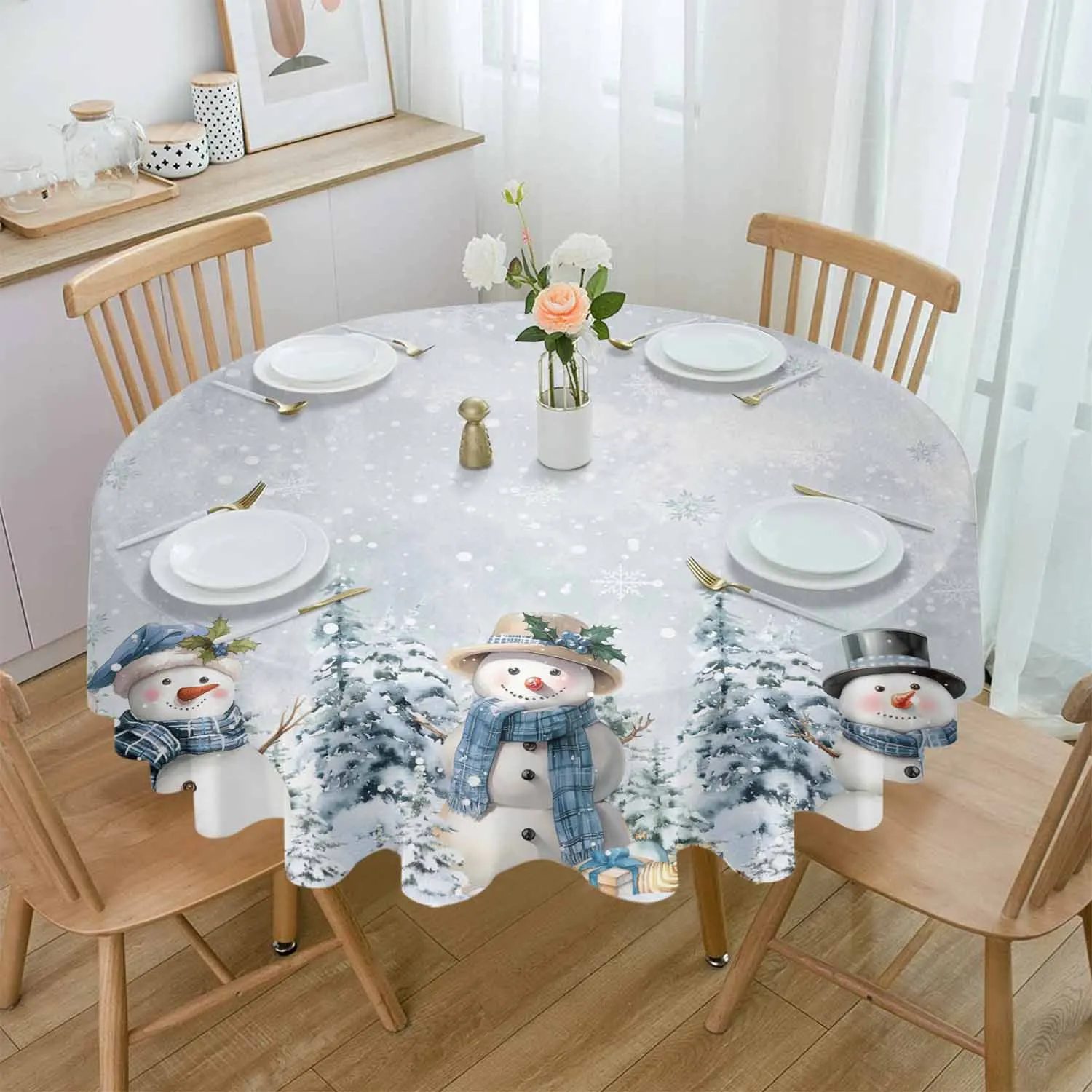 Winter Snowman Christmas Tree Waterproof Tablecloth Wedding Holiday Table Cloth Kitchen Dining Table Cover Picnic Mat
Winter Snowman Christmas Tree Waterproof Tablecloth Wedding Holiday Table Cloth Kitchen Dining Table Cover Picnic Mat