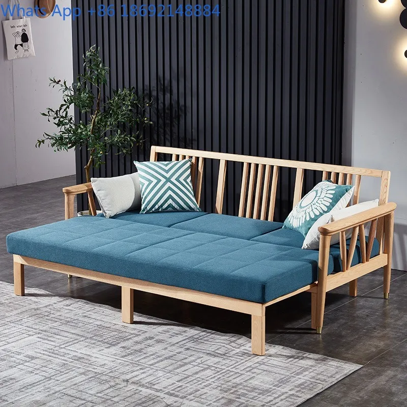 Solid Wood Sofa Bed Foldable Dual-use Rental Room Small Apartment Living Room Multi-functional Sofa Bed
Solid Wood Sofa Bed Foldable Dual-use Rental Room Small Apartment Living Room Multi-functional Sofa Bed