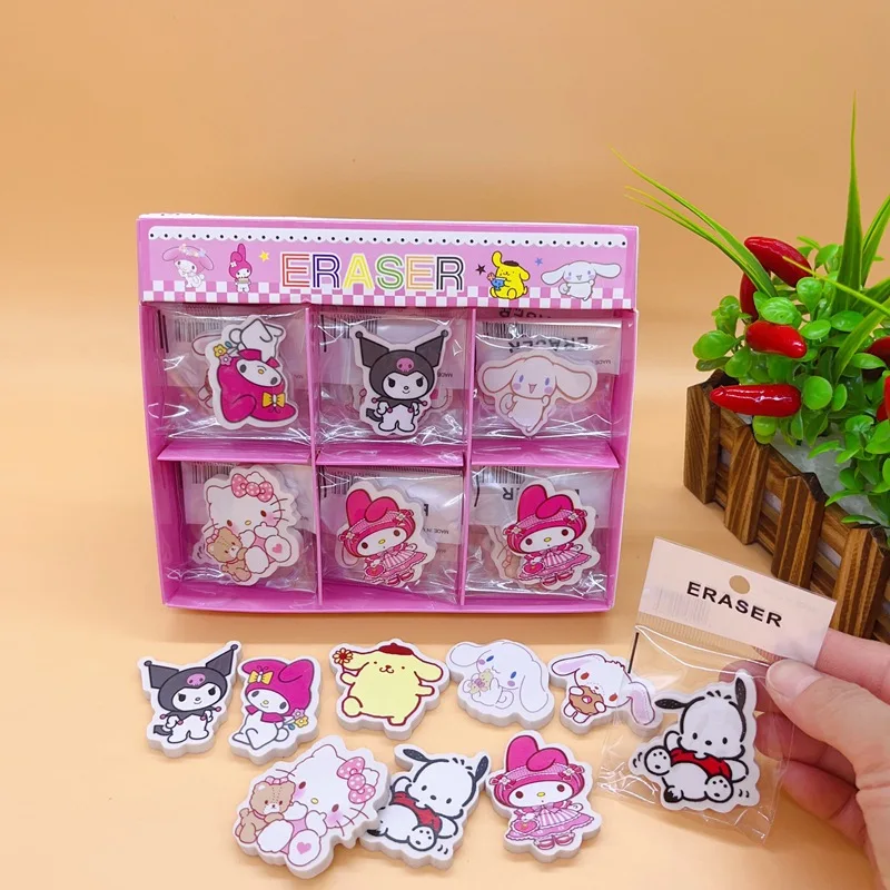 36pcs Pencil Eraser HelloKitty Kuromi Pachacco Cinnamoroll Student Office Erasers Stationery School Supplies Wholesale
36pcs Pencil Eraser HelloKitty Kuromi Pachacco Cinnamoroll Student Office Erasers Stationery School Supplies Wholesale