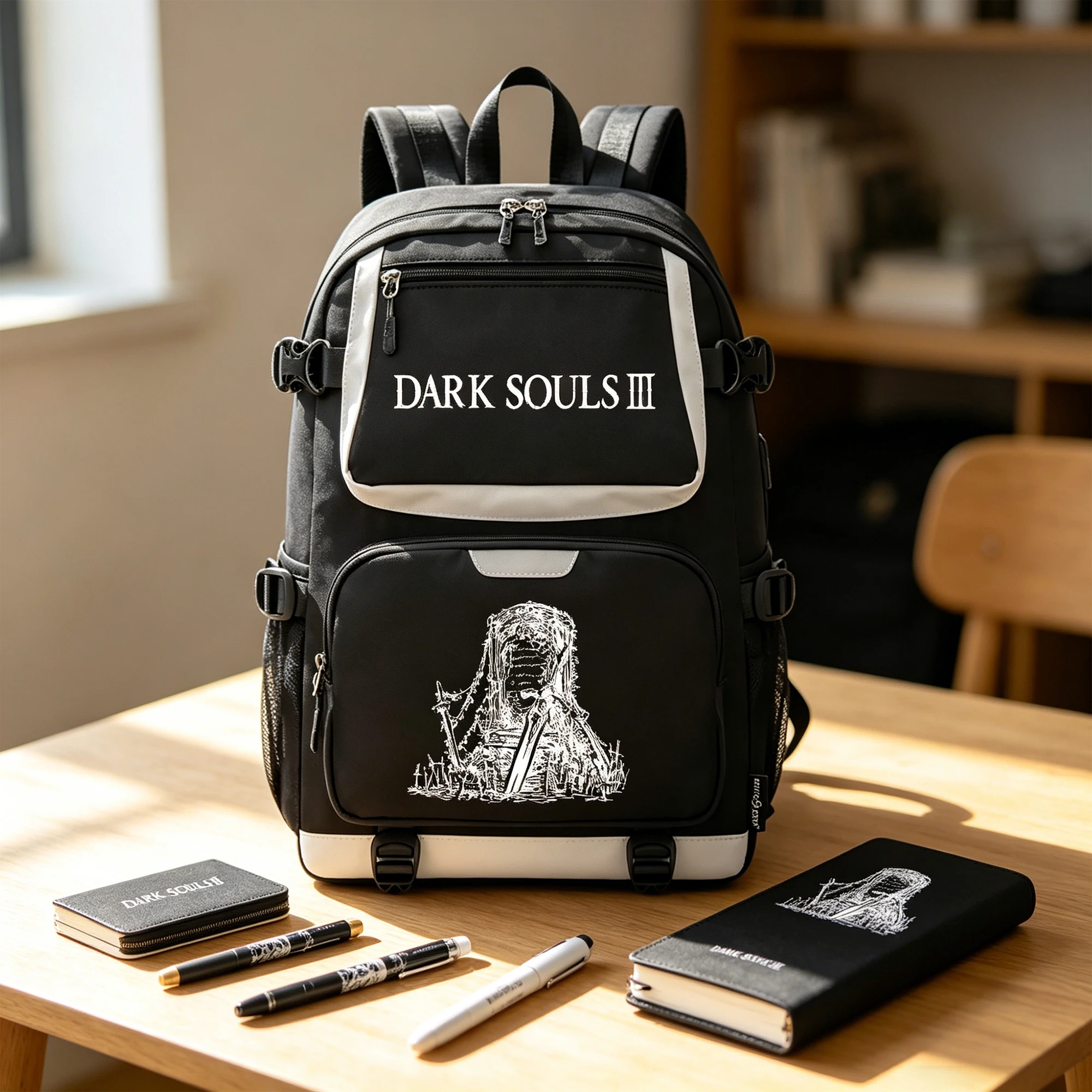 Школьные ранцы для студентов Dark Souls Oxford Bookbag Soulslike, мужской дорожный рюкзак, рюкзак для ноутбука, сумки на плечо с USB-портом для зарядки
Школьные ранцы для студентов Dark Souls Oxford Bookbag Soulslike, мужской дорожный рюкзак, рюкзак для ноутбука, сумки на плечо с USB-портом для зарядки