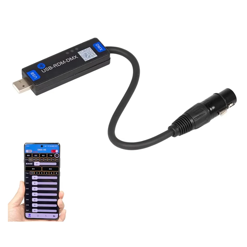 RDM Dialer USB-RMD-DMX Mobile App Wireless Controller Stage Lighting Mini Console
RDM Dialer USB-RMD-DMX Mobile App Wireless Controller Stage Lighting Mini Console