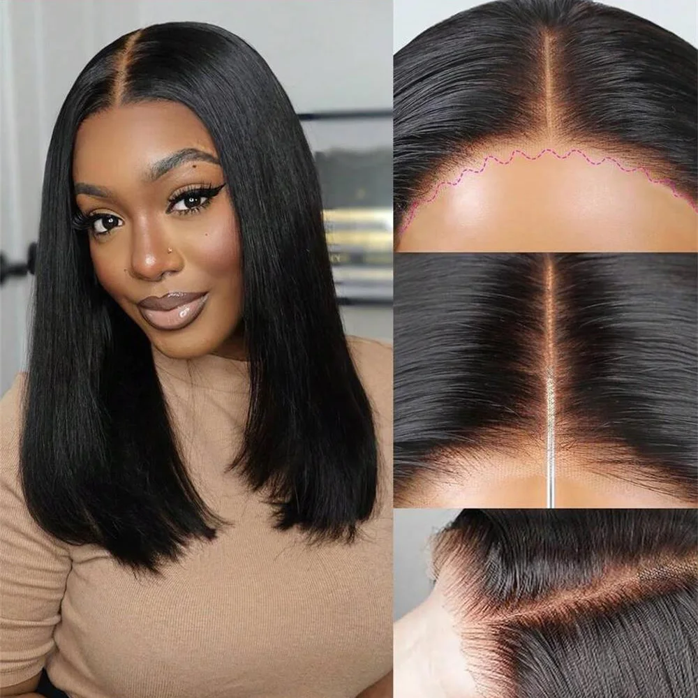 Wear And Go Glueless Wig Human Hair Ready To Wear 4x6 HD Lace Front Human Hair Wigs For Women 4x4 Brazilian Straight Bob Wig
Wear And Go Glueless Wig Human Hair Ready To Wear 4x6 HD Lace Front Human Hair Wigs For Women 4x4 Brazilian Straight Bob Wig