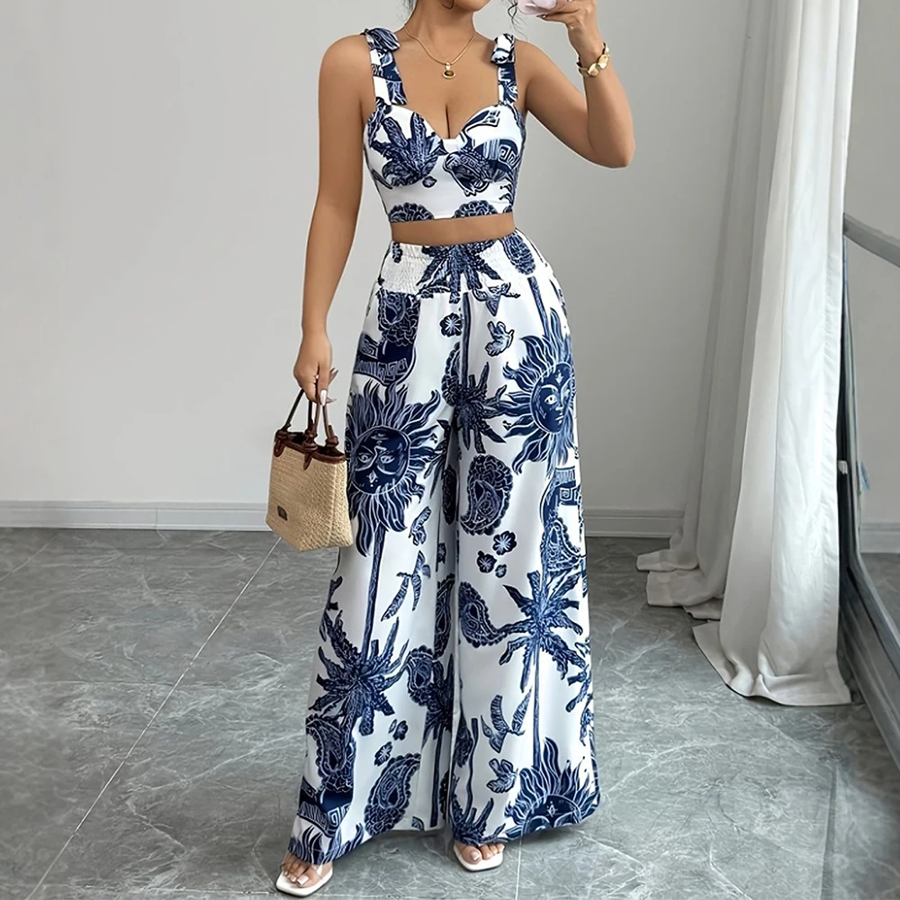 Mia Muse Sets Summer Casual Decent Full Print Sleeveless Square Neck Natural Waist Full Length Daily Sets For Women
Mia Muse Sets Summer Casual Decent Full Print Sleeveless Square Neck Natural Waist Full Length Daily Sets For Women