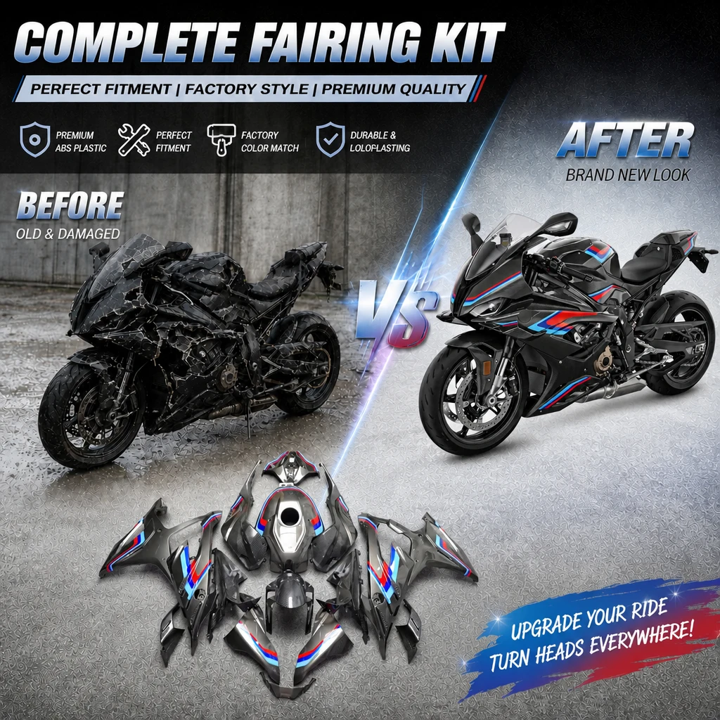 For BMW S1000RR 2023-2024 Motorcycle Fairings Kit Carbon Fiber ABS Injection Molded Full Bodywork Custom Painted Racing Panels
For BMW S1000RR 2023-2024 Motorcycle Fairings Kit Carbon Fiber ABS Injection Molded Full Bodywork Custom Painted Racing Panels