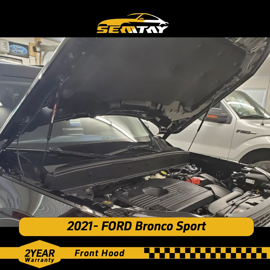 Стойки капота SEMTAY, совместимые с 2021- FORD Bronco Sport, поддержка подъема капота, демпфер Spri Shocks 
Стойки капота SEMTAY, совместимые с 2021- FORD Bronco Sport, поддержка подъема капота, демпфер Spri Shocks