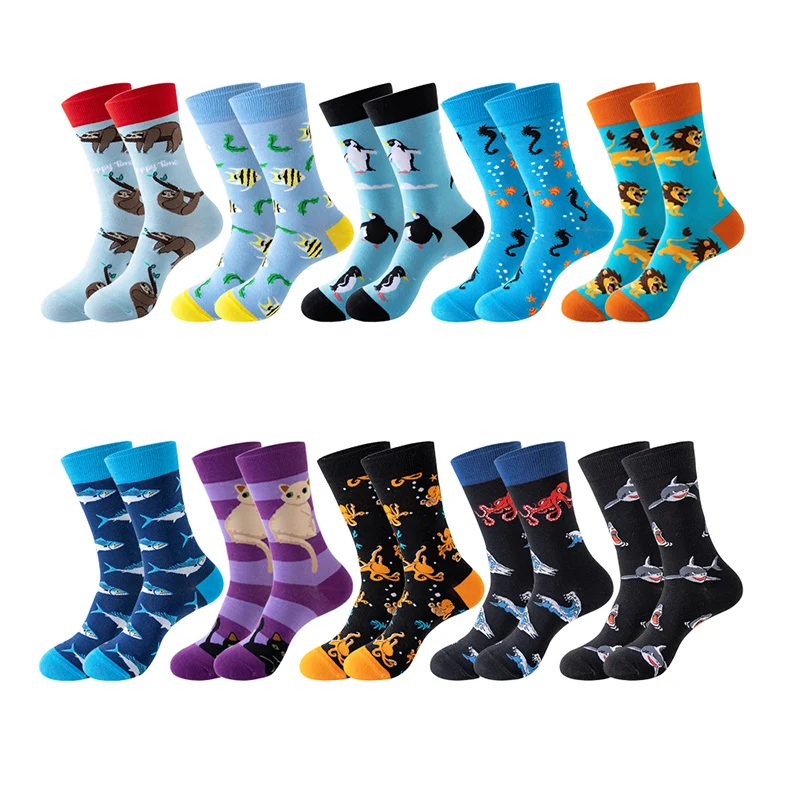 New Arrivals Cotton Women Socks Animal Pattern Mid Tube Funny Happy Men Socks Novelty Skateboard Soft Unisex Crew Casual Socks
New Arrivals Cotton Women Socks Animal Pattern Mid Tube Funny Happy Men Socks Novelty Skateboard Soft Unisex Crew Casual Socks