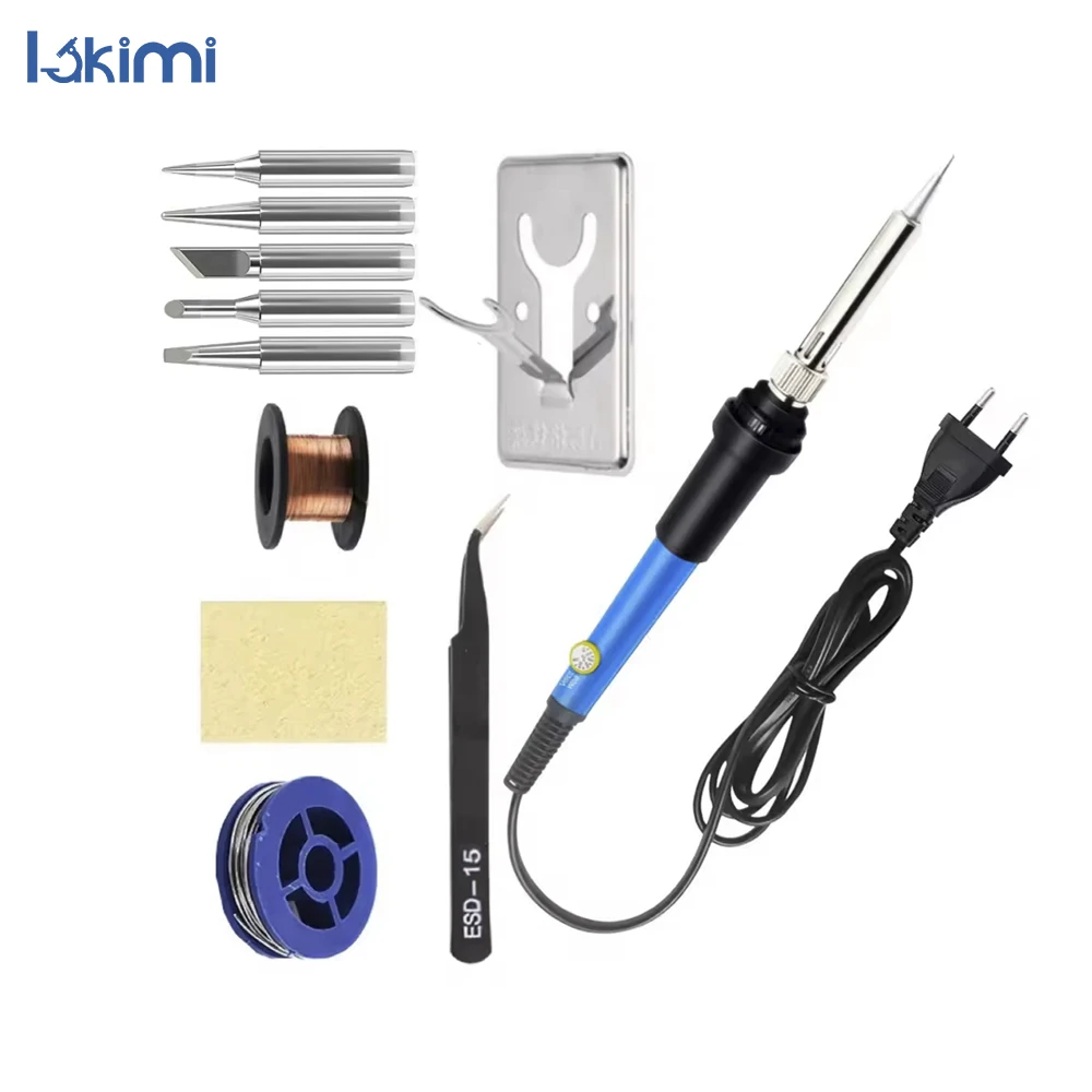 60W Adjustable Temperature Welding Repair Tool, 220V/110V, Electric Soldering Iron Set 7 in 1 LA-AA77
60W Adjustable Temperature Welding Repair Tool, 220V/110V, Electric Soldering Iron Set 7 in 1 LA-AA77