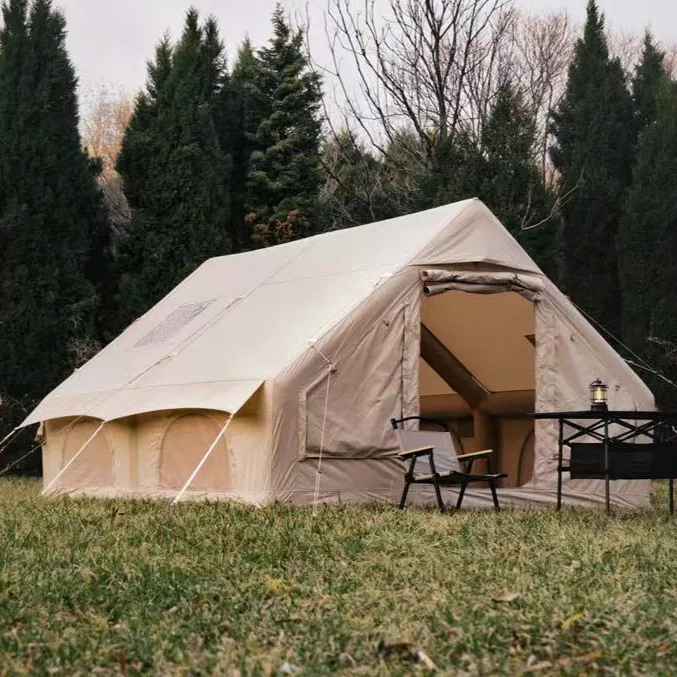 Large Luxury Four-season Waterproof Durable Inflatable Air Camping Tent with Oxford Canvas UV-Resistant for Outdoor Party
Large Luxury Four-season Waterproof Durable Inflatable Air Camping Tent with Oxford Canvas UV-Resistant for Outdoor Party