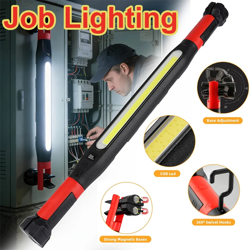 KDULIT LED Magnetic Work Light Rechargeable Underhood Work Lamp With Hooks & Rotating Magnetic Base For Car Repairing Emergency
KDULIT LED Magnetic Work Light Rechargeable Underhood Work Lamp With Hooks & Rotating Magnetic Base For Car Repairing Emergency