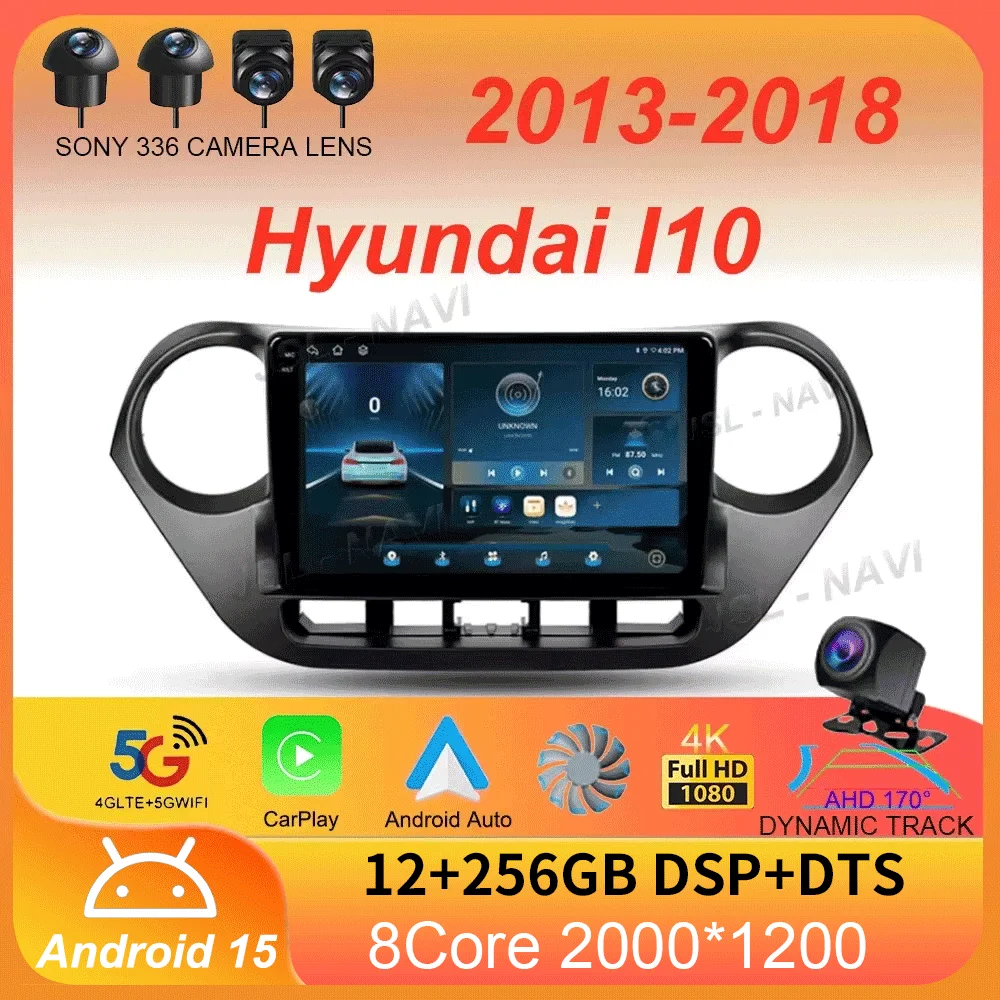 For Hyundai I10 LHD 2013-2018 Car Radio Android 15 Carplay Auto Multimedia Player Navigation Autoradio GPS Stereo 2din Head Unit
For Hyundai I10 LHD 2013-2018 Car Radio Android 15 Carplay Auto Multimedia Player Navigation Autoradio GPS Stereo 2din Head Unit