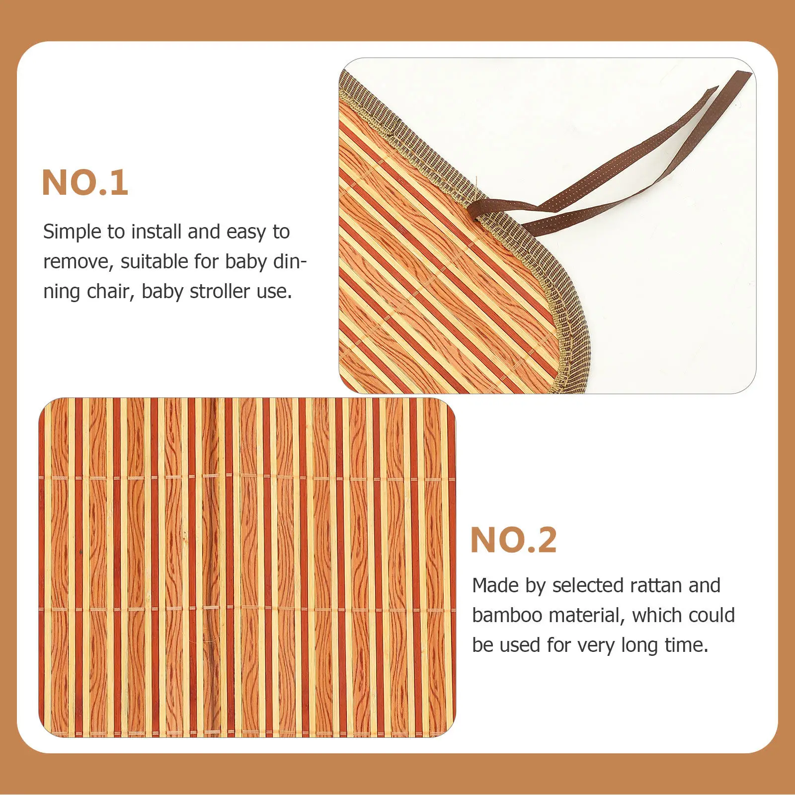 Baby Stroller Bamboo Cooling Mat Double Sided Cooling Cushion Summer Breathable Soft Pad for Baby Dining Chair Stroller Seat
Baby Stroller Bamboo Cooling Mat Double Sided Cooling Cushion Summer Breathable Soft Pad for Baby Dining Chair Stroller Seat