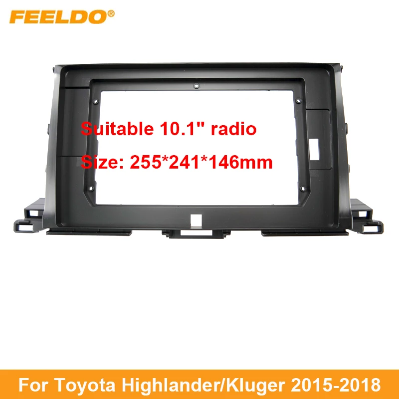 Автомобильная аудиосистема FEELDO, 2DIN, адаптер для Toyota Highlander/Kluger 10,1 дюйма, большой экран, DVD, приборная панель, комплект рамы
Автомобильная аудиосистема FEELDO, 2DIN, адаптер для Toyota Highlander/Kluger 10,1 дюйма, большой экран, DVD, приборная панель, комплект рамы
