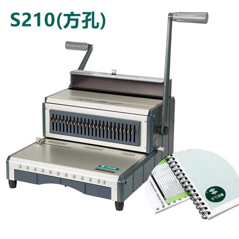 S210/SY210 Square Hole/Round Hole Iron Ring Binding Machine 2:1 Double Coil Binding Machine NEW 1PCS
S210/SY210 Square Hole/Round Hole Iron Ring Binding Machine 2:1 Double Coil Binding Machine NEW 1PCS