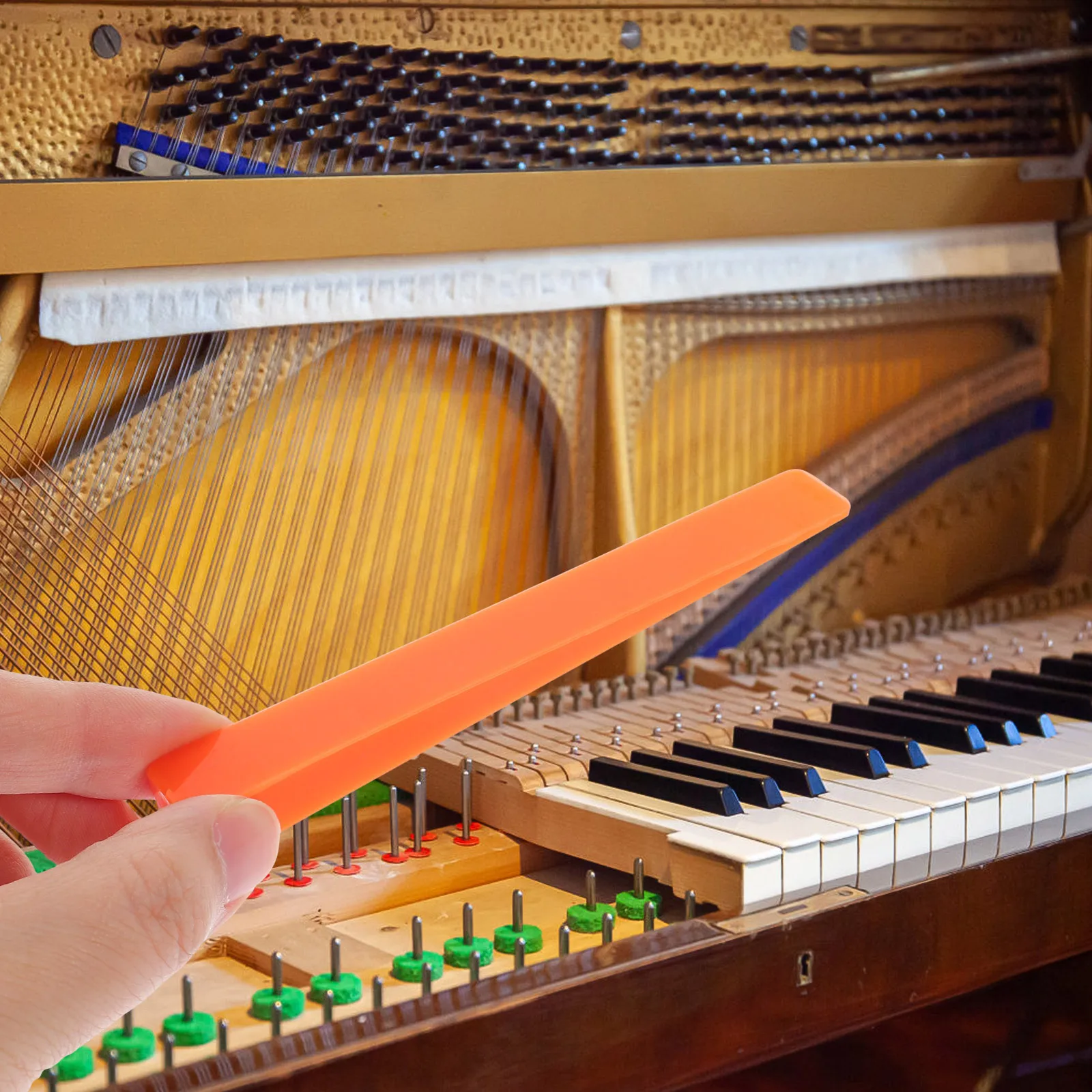 2Pcs Piano Tuning Mutes Rubber Wedges for Controlled String Silence Reliable Performance in Piano Maintenance Orange
2Pcs Piano Tuning Mutes Rubber Wedges for Controlled String Silence Reliable Performance in Piano Maintenance Orange