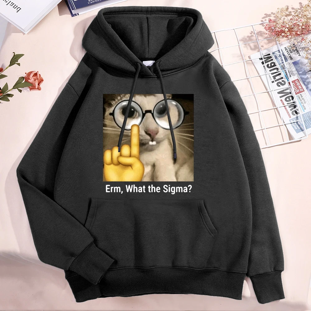 New Fashion Women'S Men's Hooded Autumn And Winter Fleece Hoodies/Sweater Casual Cat Erm What The Sigma Printed Sweatshirt Top
New Fashion Women'S Men's Hooded Autumn And Winter Fleece Hoodies/Sweater Casual Cat Erm What The Sigma Printed Sweatshirt Top