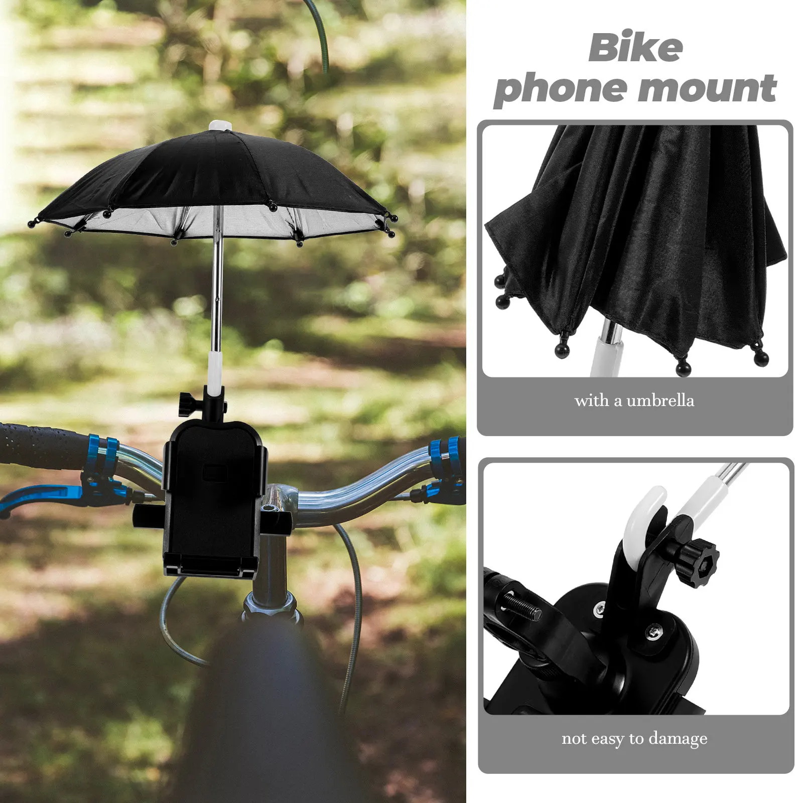 1Set Bike Handlebar Phone Mount Electric Bike Smartphone Holder Rain Protection Umbrella Cycling Equipment Motorbike Phone
1Set Bike Handlebar Phone Mount Electric Bike Smartphone Holder Rain Protection Umbrella Cycling Equipment Motorbike Phone