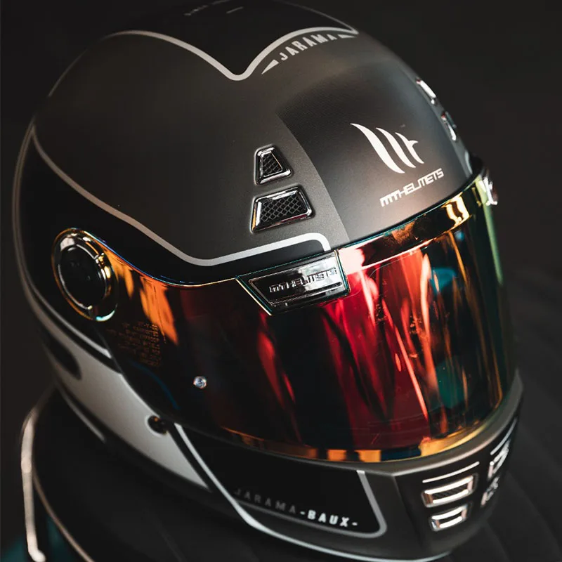 MT JARAMA Full Face Helmets 68th Vintage Motorcycle Helmet Original Moto Spanish 3C DOT ECE Strong ABS Shell Matt/Gloss Finish
MT JARAMA Full Face Helmets 68th Vintage Motorcycle Helmet Original Moto Spanish 3C DOT ECE Strong ABS Shell Matt/Gloss Finish