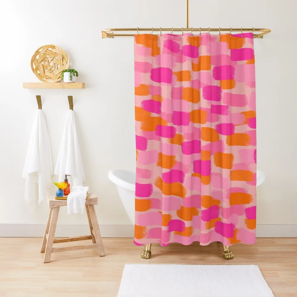 Abstract, Pink with Orange, Paint Brush Effect Shower Curtain Shower For Bathroom Bathroom Shower Waterproof Curtain
Abstract, Pink with Orange, Paint Brush Effect Shower Curtain Shower For Bathroom Bathroom Shower Waterproof Curtain