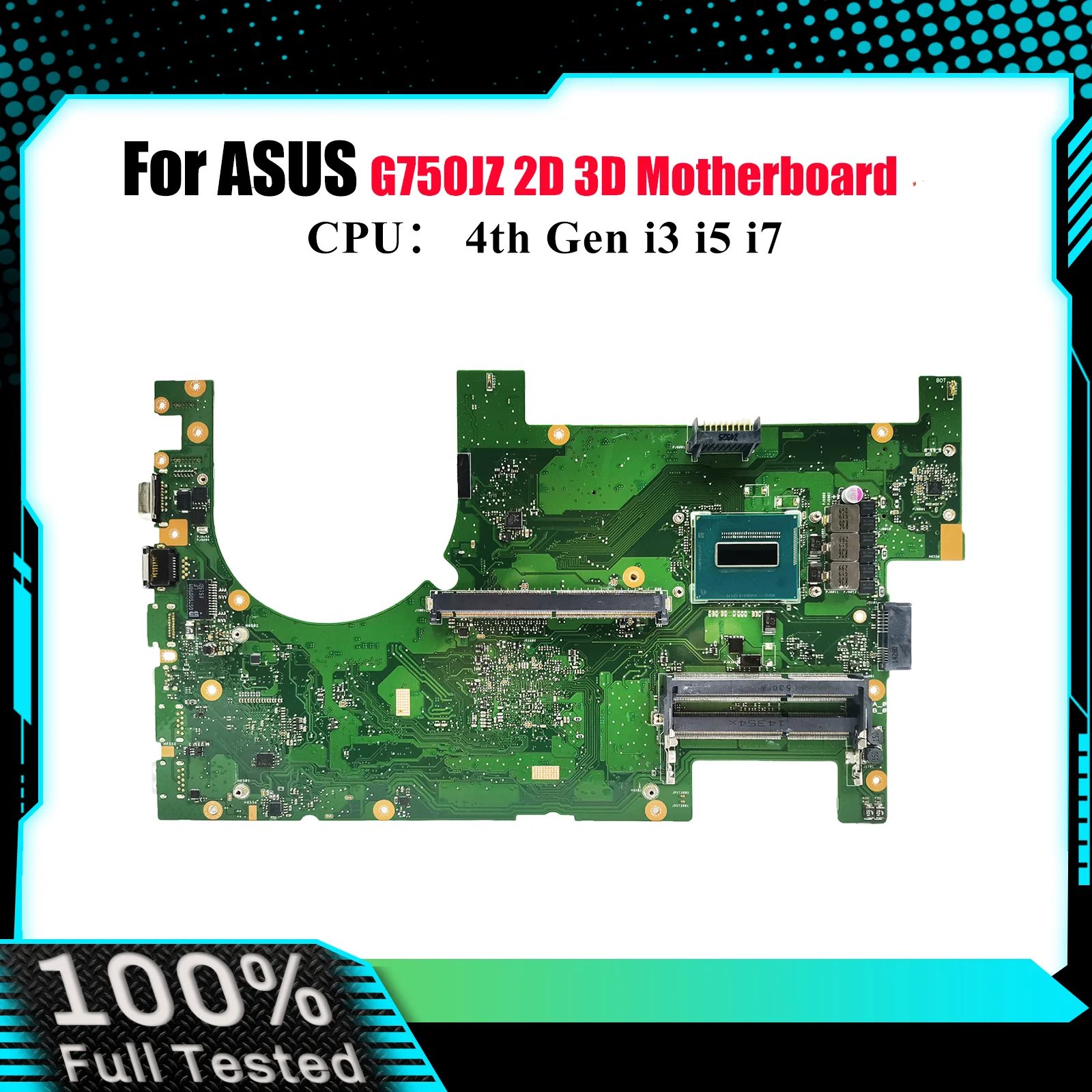 G750JZ Laptop Motherboard For ASUS ROG G750JX G750JY G750J G750JM G750JZ G750JH G750JW Mainboard With i3 i5 i7 CPU tests OK stk
G750JZ Laptop Motherboard For ASUS ROG G750JX G750JY G750J G750JM G750JZ G750JH G750JW Mainboard With i3 i5 i7 CPU tests OK stk