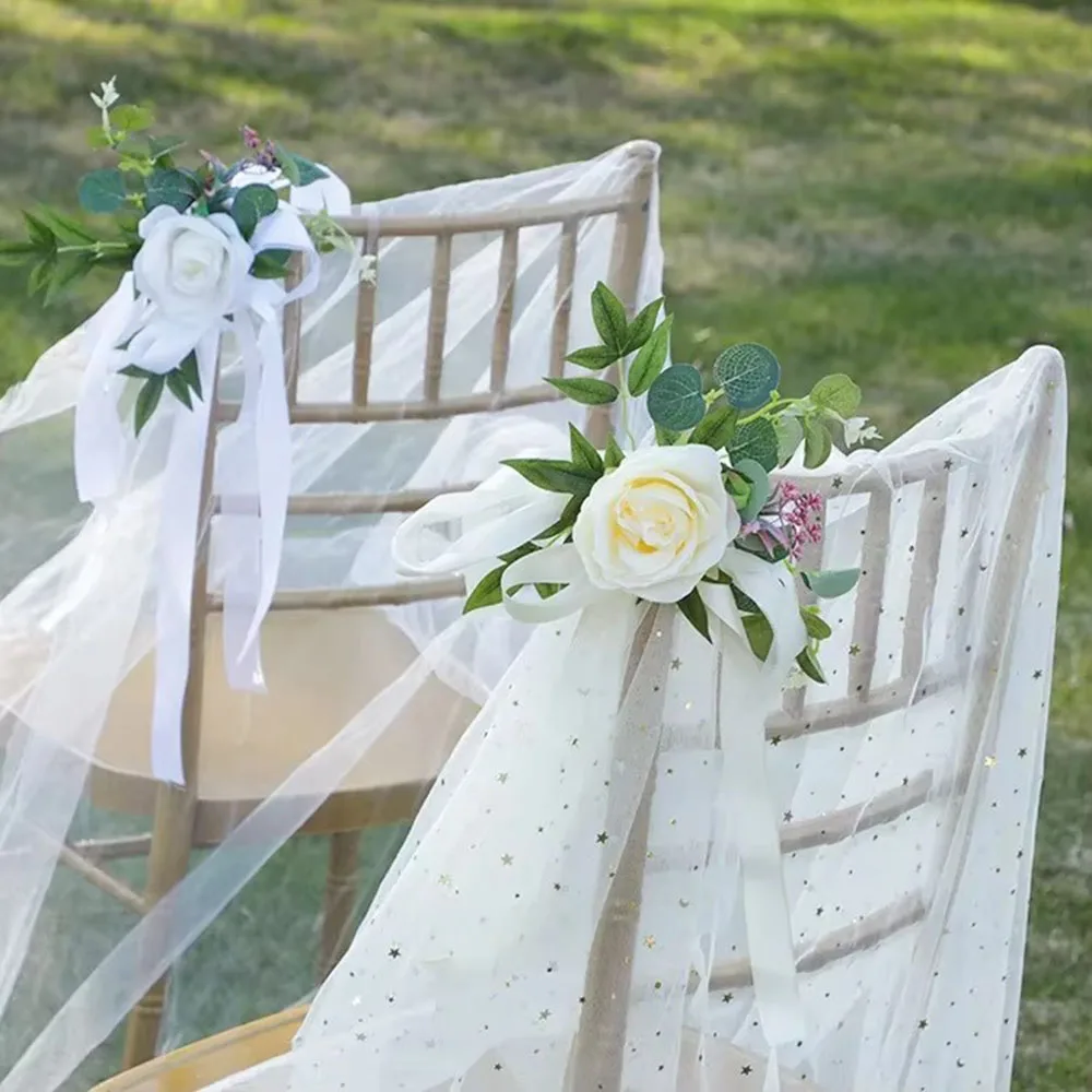 Artificial Chair Back Flower Rose Eucalyptus Leaf Green Plant Garland Wall Decoration Wedding Scene Layout Outdoor Supplies
Artificial Chair Back Flower Rose Eucalyptus Leaf Green Plant Garland Wall Decoration Wedding Scene Layout Outdoor Supplies