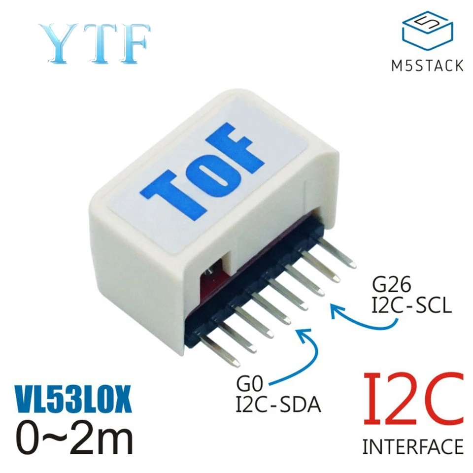 M5Stack Stick C совместимый лазерный датчик расстояния ToF VL53L0X VCSEL передатчик
M5Stack Stick C совместимый лазерный датчик расстояния ToF VL53L0X VCSEL передатчик