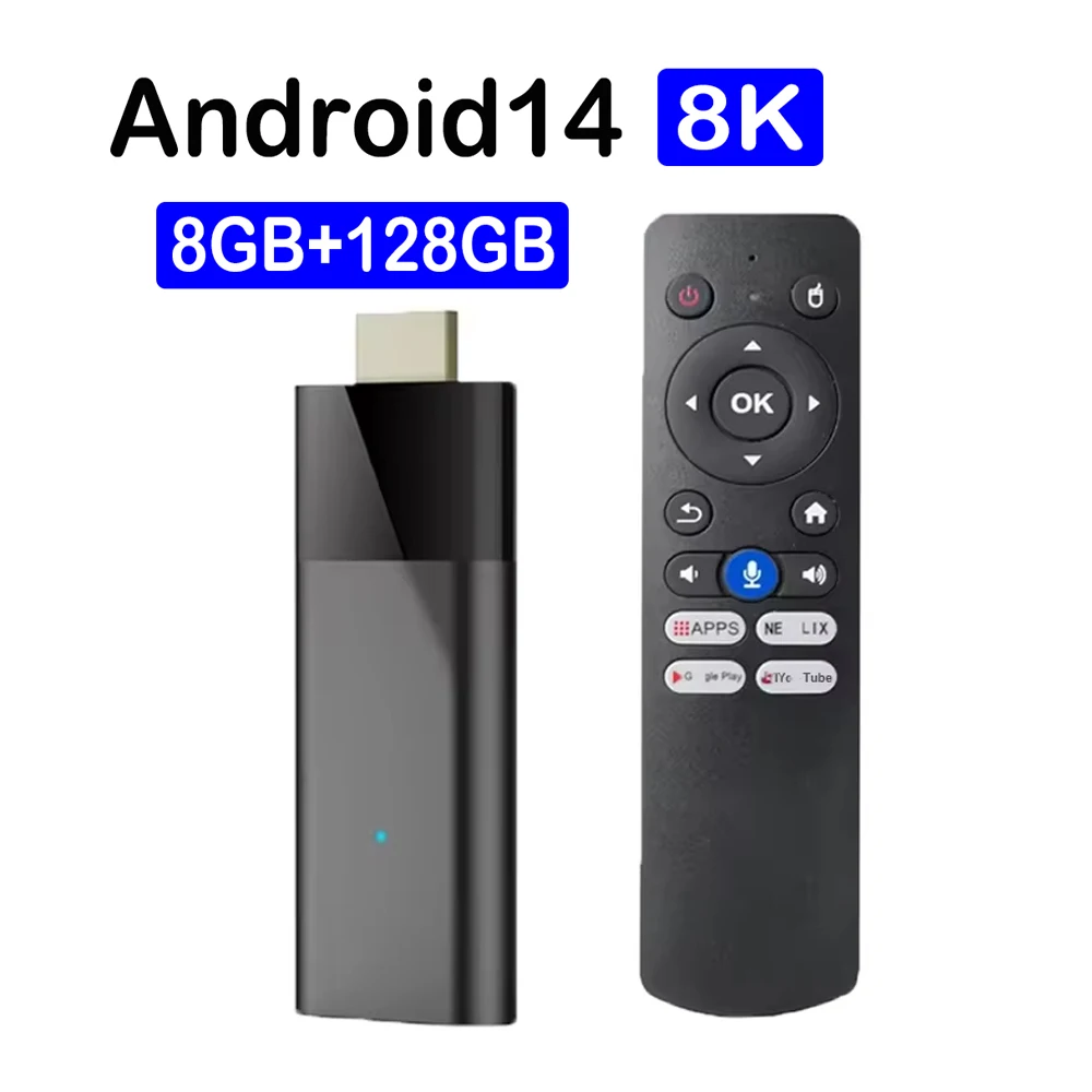 Q12 ATV Mini TV Stick Smart Android14 Allwinner H313 Google Voice 8K Dual Wifi 5G 8GB 64GB 128GB Youtube Streaming Media Player
Q12 ATV Mini TV Stick Smart Android14 Allwinner H313 Google Voice 8K Dual Wifi 5G 8GB 64GB 128GB Youtube Streaming Media Player