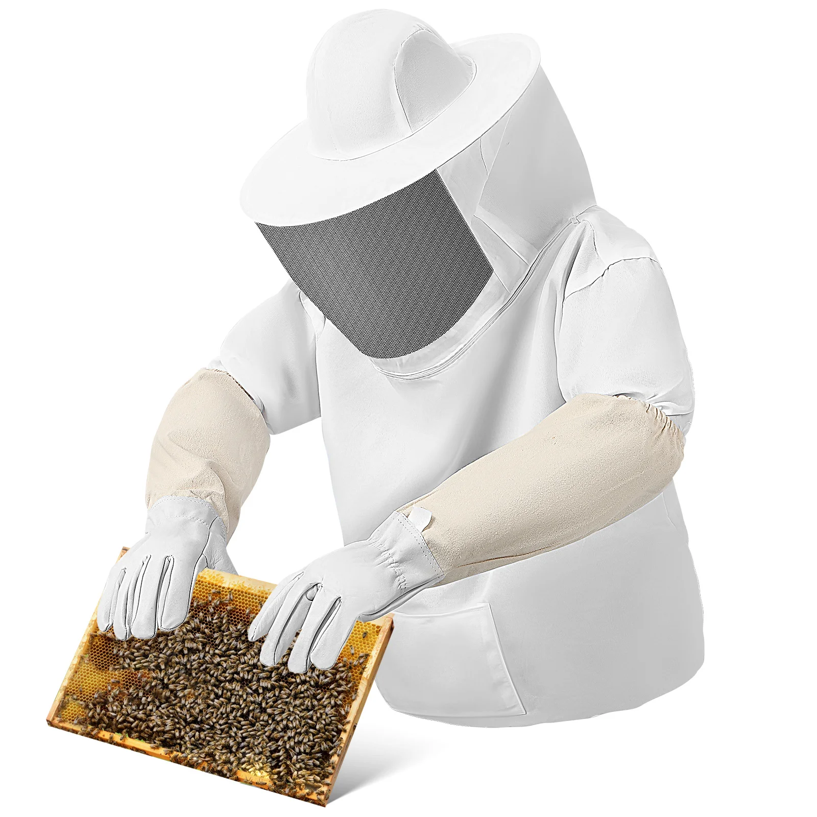 Beekeeping Suit Gloves Safety Anti-bee Clothing Keeper Costumes Adult Beekeeper Work Clothes Supplies
Beekeeping Suit Gloves Safety Anti-bee Clothing Keeper Costumes Adult Beekeeper Work Clothes Supplies