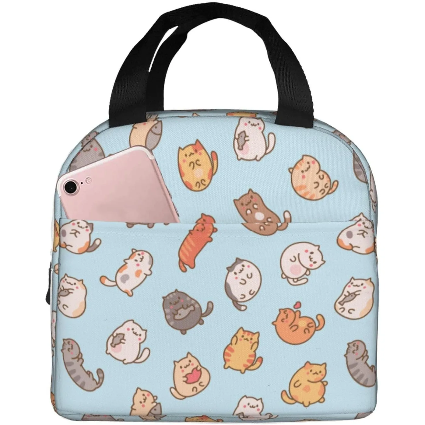 Cute Cat Lunch Box Kitten Lunch Bag Insulated Reusable Lunch Tote Bag Cooler Tote Bag for Men Women
Cute Cat Lunch Box Kitten Lunch Bag Insulated Reusable Lunch Tote Bag Cooler Tote Bag for Men Women
