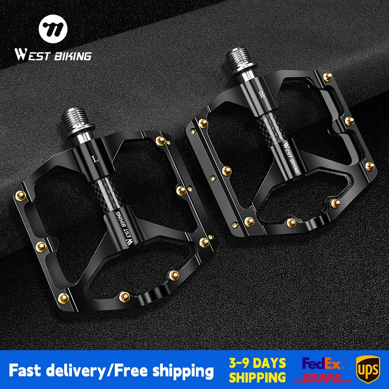 WEST BIKING Ultralight Carbon Fiber Bicycle Pedal CR-MO Steel Axle 3 Bearing Bike Pedal Anti Slip Racing Pedal For MTB Road Bike
WEST BIKING Ultralight Carbon Fiber Bicycle Pedal CR-MO Steel Axle 3 Bearing Bike Pedal Anti Slip Racing Pedal For MTB Road Bike