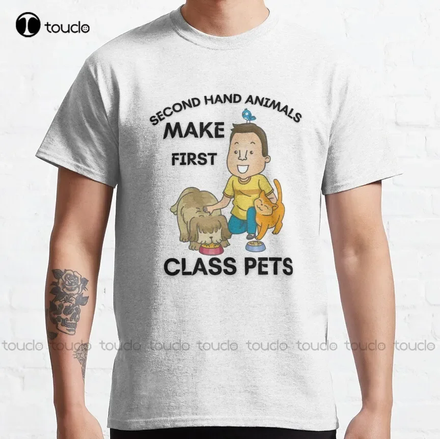 Second Hand Animals Make First Class Pets Classic T-Shirt Baseball Tee Shirts Digital Printing Tee Shirt Xs-5Xl All Seasons New
Second Hand Animals Make First Class Pets Classic T-Shirt Baseball Tee Shirts Digital Printing Tee Shirt Xs-5Xl All Seasons New