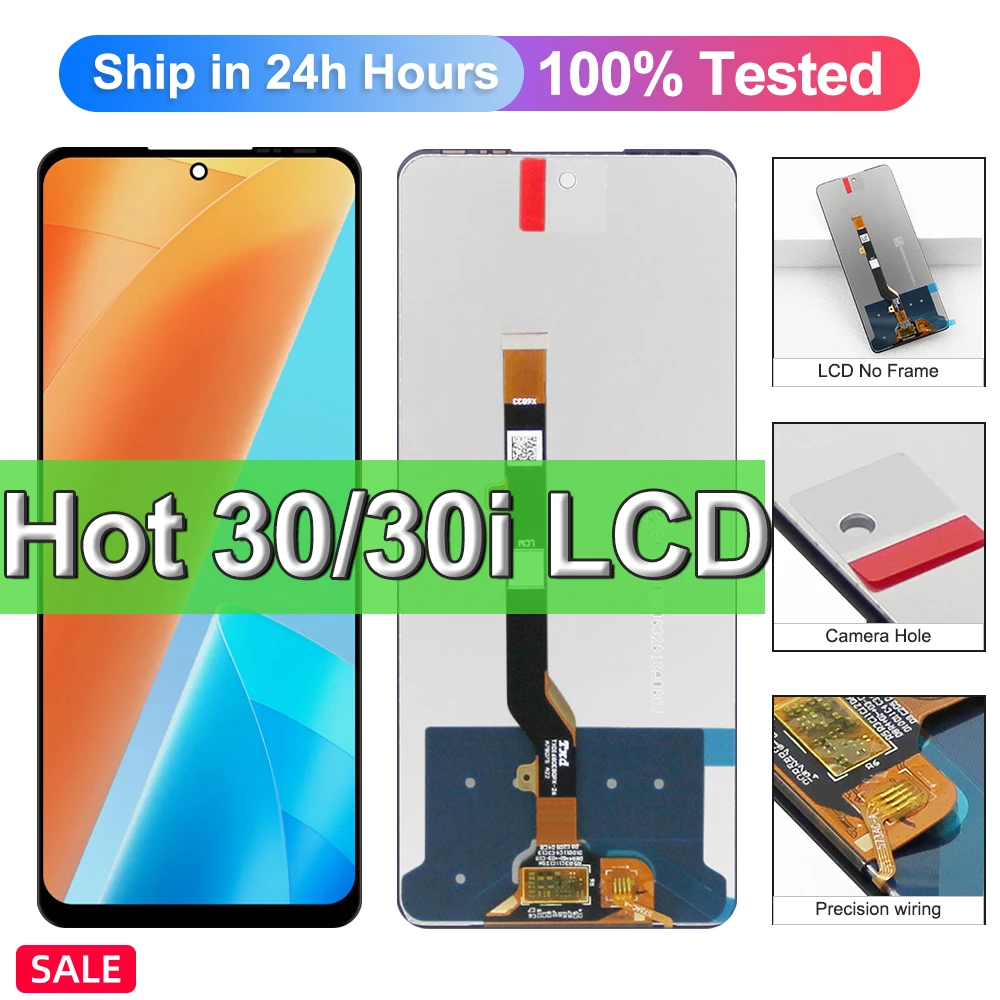 ЖК-дисплей для Infinix Hot 30/30 play X6831 X669D X6835B с рамкой, сенсорная панель, дигитайзер в сборе, горячий дисплей 30i 30 5G 30
ЖК-дисплей для Infinix Hot 30/30 play X6831 X669D X6835B с рамкой, сенсорная панель, дигитайзер в сборе, горячий дисплей 30i 30 5G 30