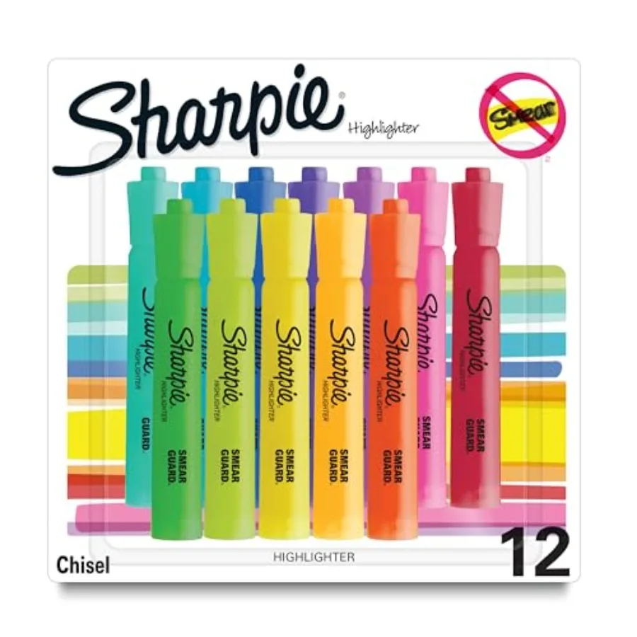 Tank Highlighters, Chisel Tip, Assorted Fluorescent Colors, 2 - Back to School, Office, Teacher Supplies
Tank Highlighters, Chisel Tip, Assorted Fluorescent Colors, 2 - Back to School, Office, Teacher Supplies