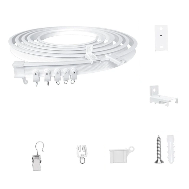 Smooth Glides Curtain Track Kits 5 Meter Rails with Rollers Easy Installation on Wall/Ceiling for Home and Office Use Dropship
Smooth Glides Curtain Track Kits 5 Meter Rails with Rollers Easy Installation on Wall/Ceiling for Home and Office Use Dropship