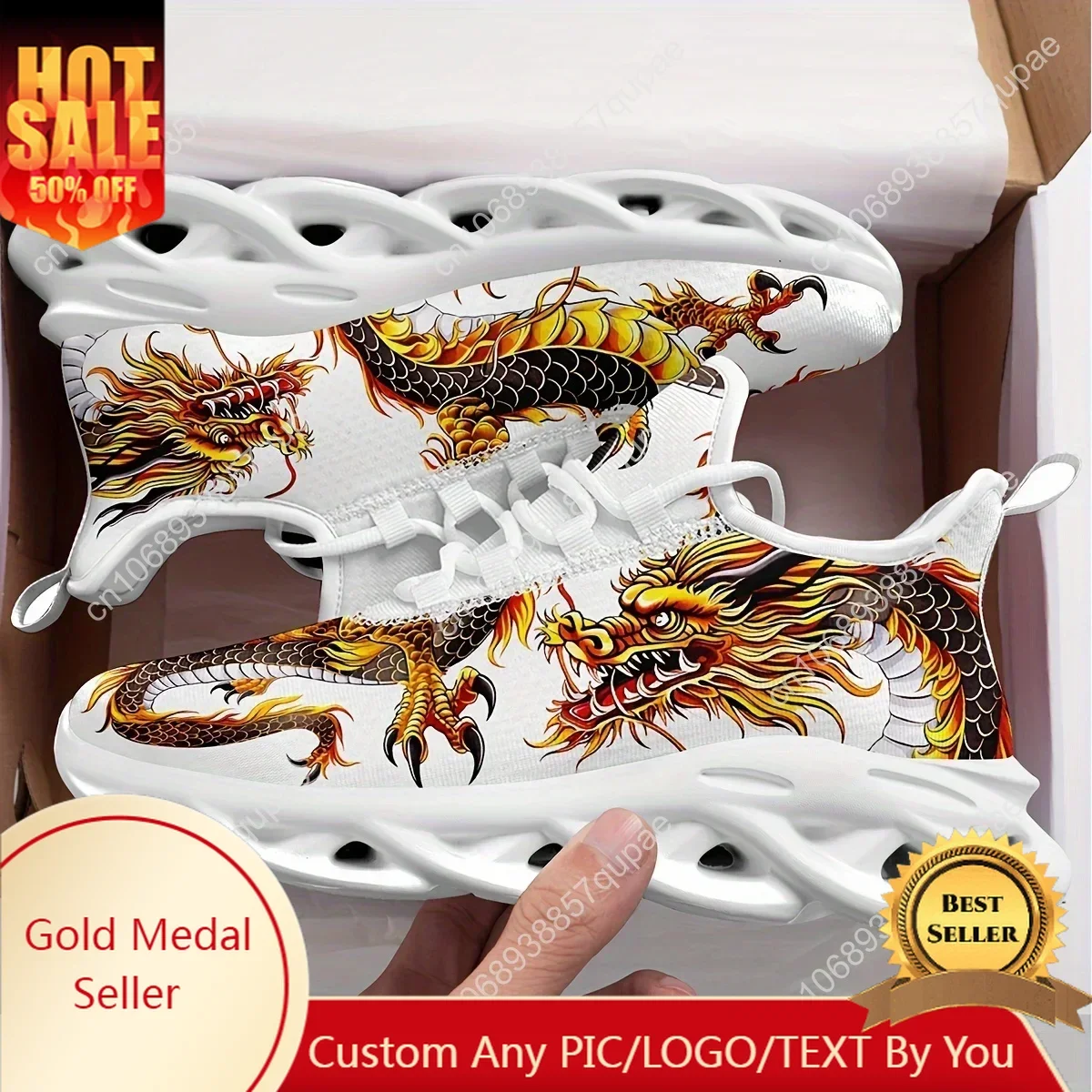 Trendy Dragon Pattern Blade Type Flats Sneakers Mens Womens Sports Running Shoes High Quality DIY Sneaker customization Shoe
Trendy Dragon Pattern Blade Type Flats Sneakers Mens Womens Sports Running Shoes High Quality DIY Sneaker customization Shoe