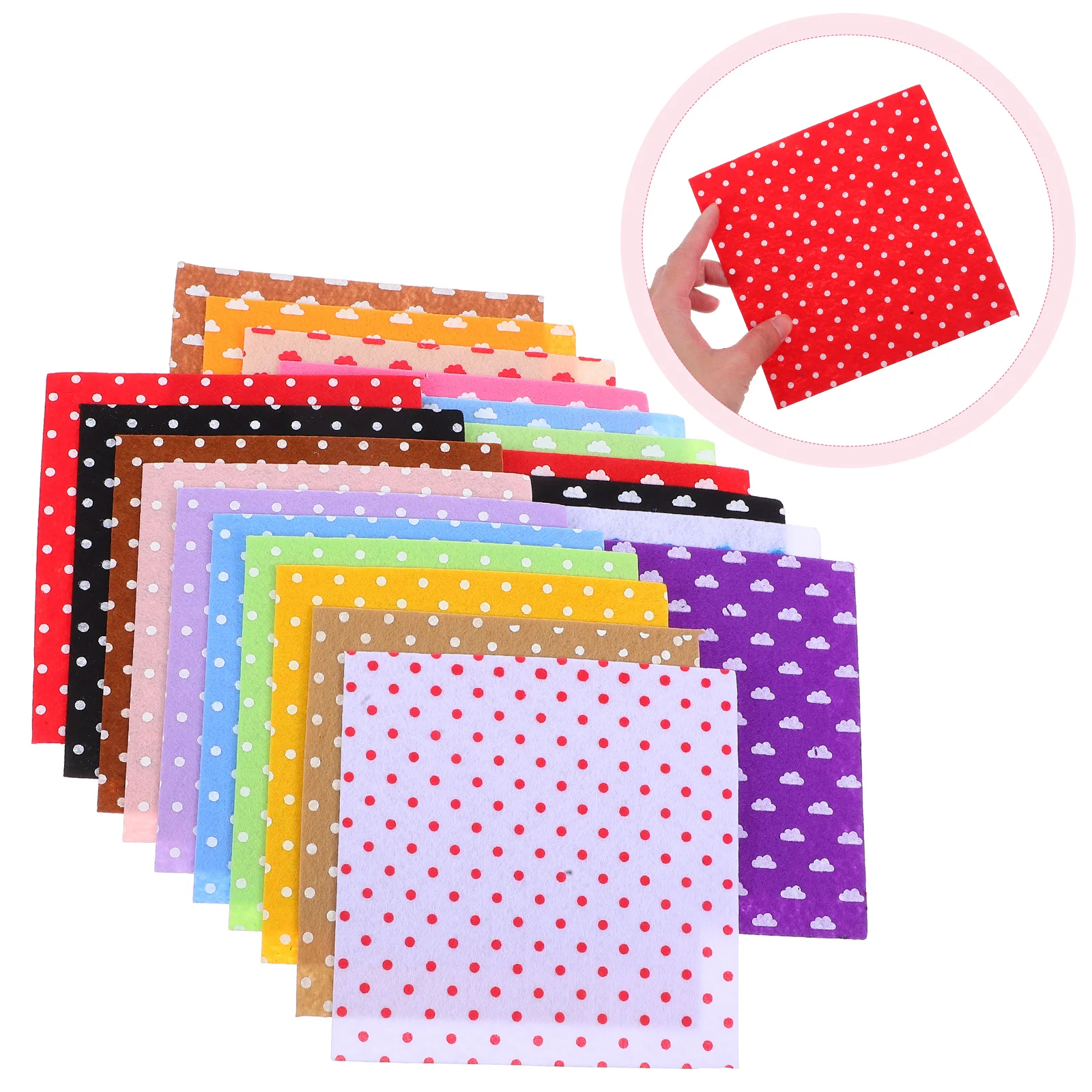 20 Pcs Nonwoven Fabric Handmade Materials Patchwork Sewing Felt Crafts Diy Square Flower Dot Printed Ideal Toy Purse Bag
20 Pcs Nonwoven Fabric Handmade Materials Patchwork Sewing Felt Crafts Diy Square Flower Dot Printed Ideal Toy Purse Bag