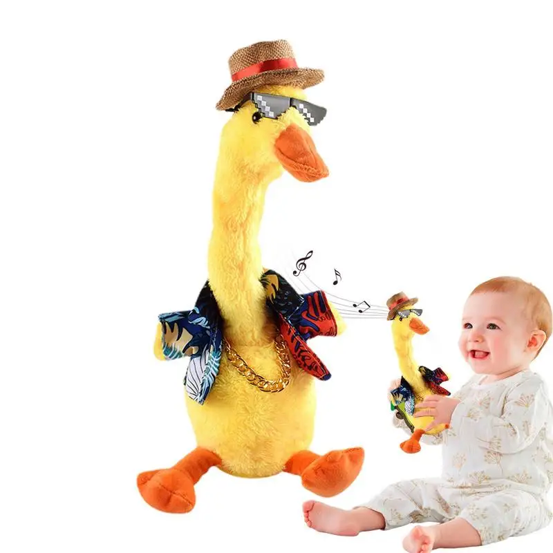 Baby Musical Duck Electric Plush Toys Dancing Singing Twisting Duck Repeating Imitation Electrionc Toy Doll For Girls And Boys
Baby Musical Duck Electric Plush Toys Dancing Singing Twisting Duck Repeating Imitation Electrionc Toy Doll For Girls And Boys